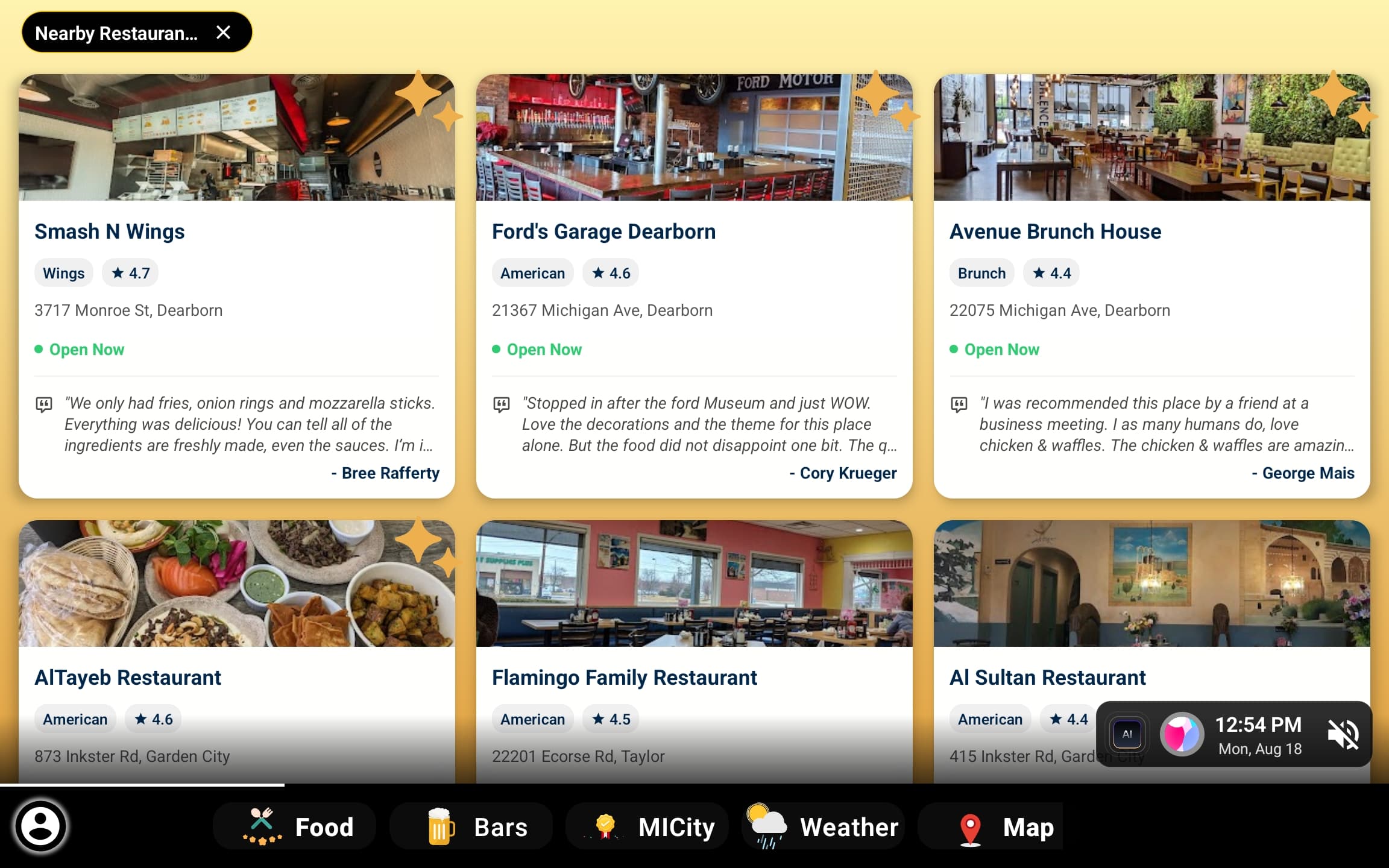 Nearby Restaurants